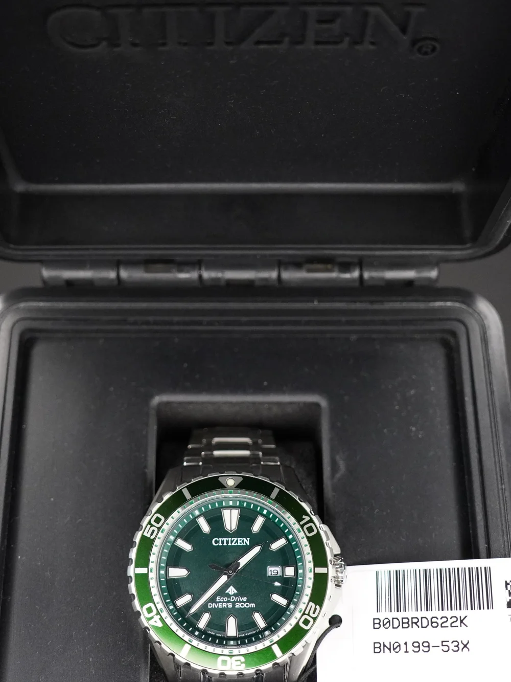 Citizen Promaster Dive BN0199-53X Eco-Drive 200M Green Dial Steel Watch